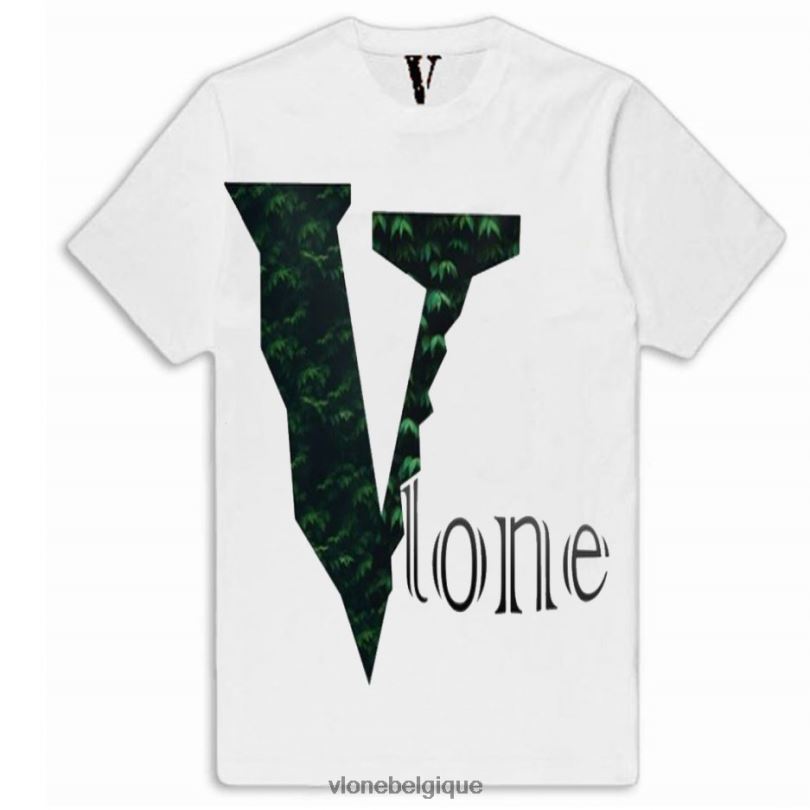 être Vlone Hommes t-shirt avec logo d'arbre de plantes 6V4D305 haut