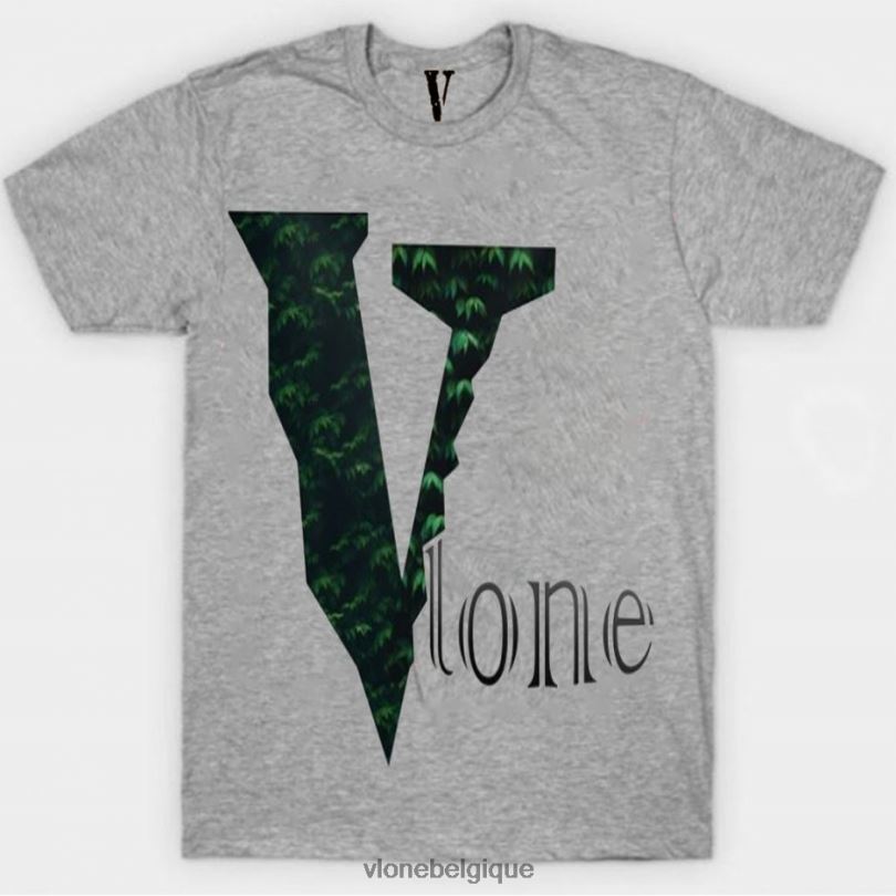 être Vlone Hommes t-shirt avec logo d'arbre de plantes 6V4D305 haut