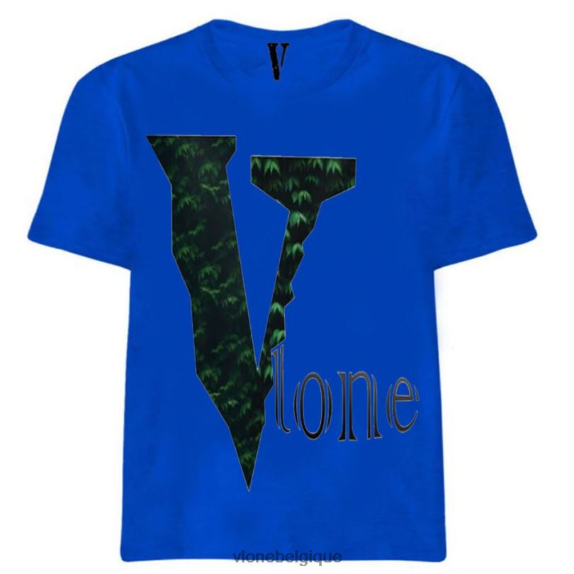 être Vlone Hommes t-shirt avec logo d'arbre de plantes 6V4D305 haut