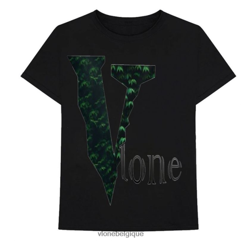 être Vlone Hommes t-shirt avec logo d'arbre de plantes 6V4D305 haut