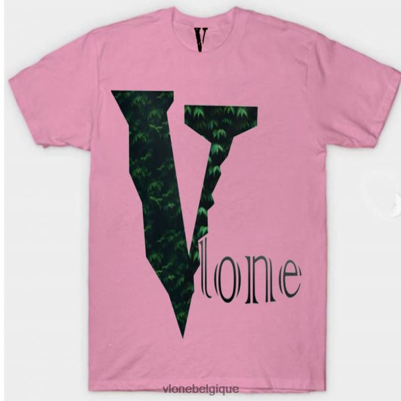 être Vlone Hommes t-shirt avec logo d'arbre de plantes 6V4D305 haut