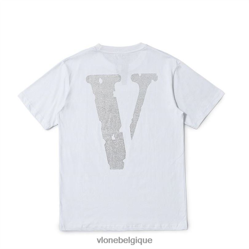 être Vlone Hommes t-shirt avec logo de forage d'amis 6V4D368 haut