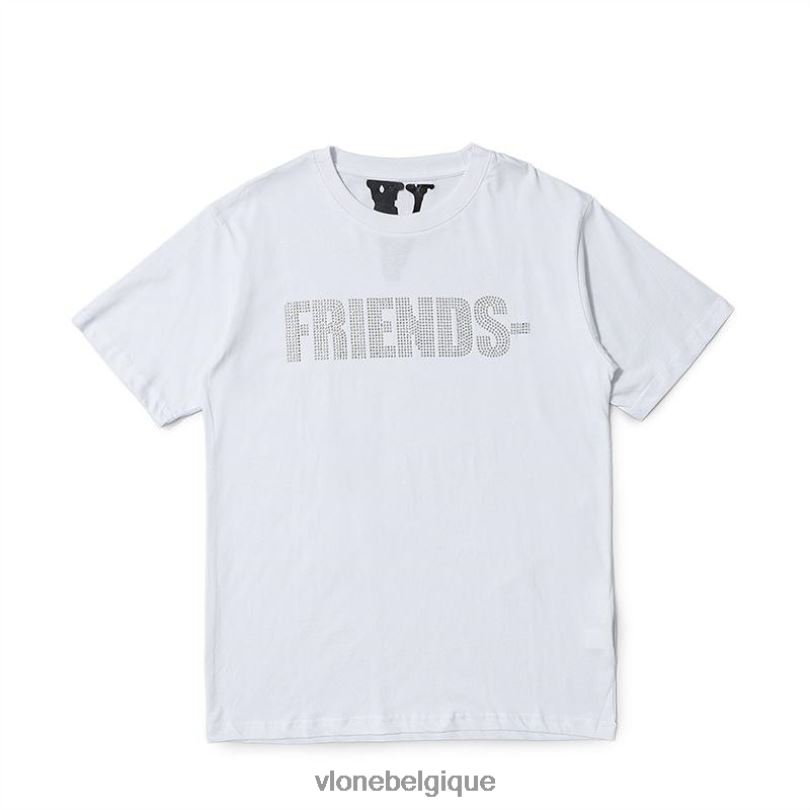 être Vlone Hommes t-shirt avec logo de forage d'amis 6V4D368 haut