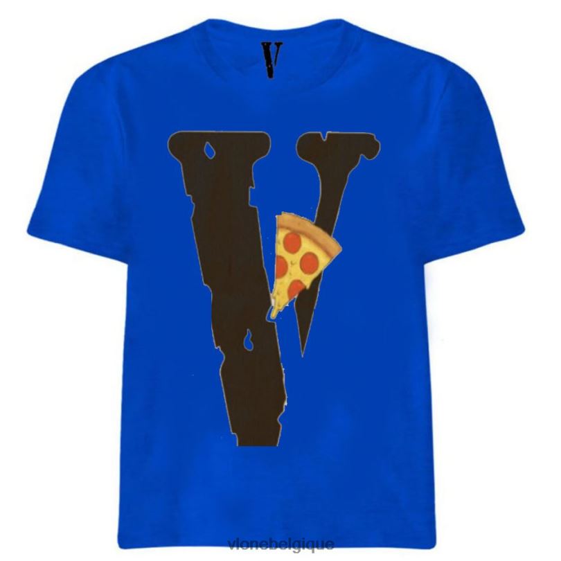 être Vlone Hommes t-shirt avec logo tranche de pizza 6V4D303 haut