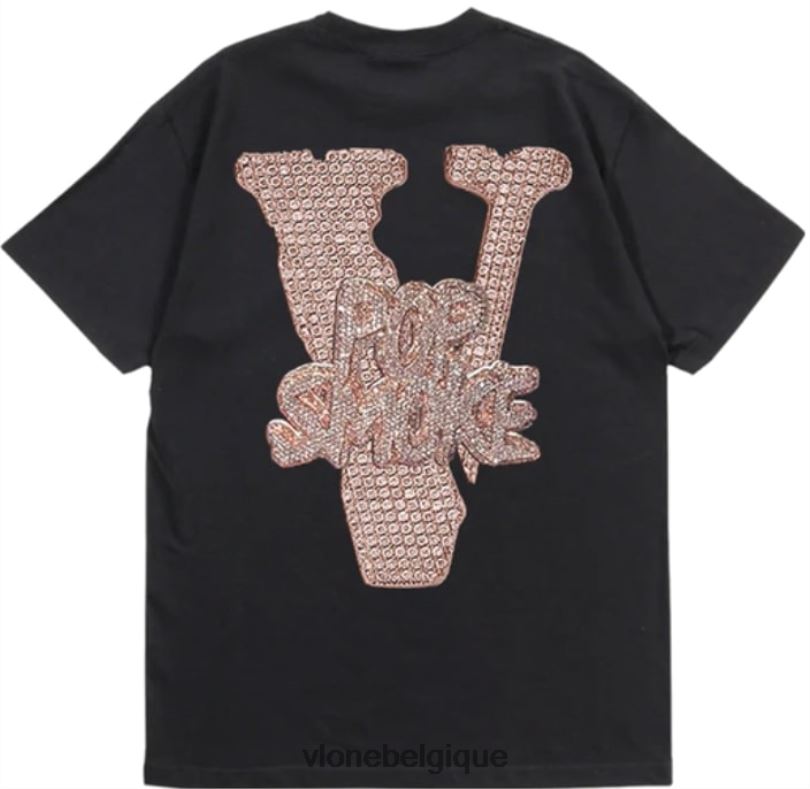 être Vlone Hommes t-shirt chaîne de fumée pop 6V4D130 haut