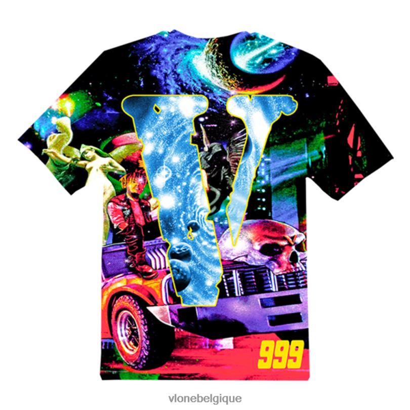 être Vlone Hommes t-shirt de course cosmique Juice Wrld 6V4D153 haut