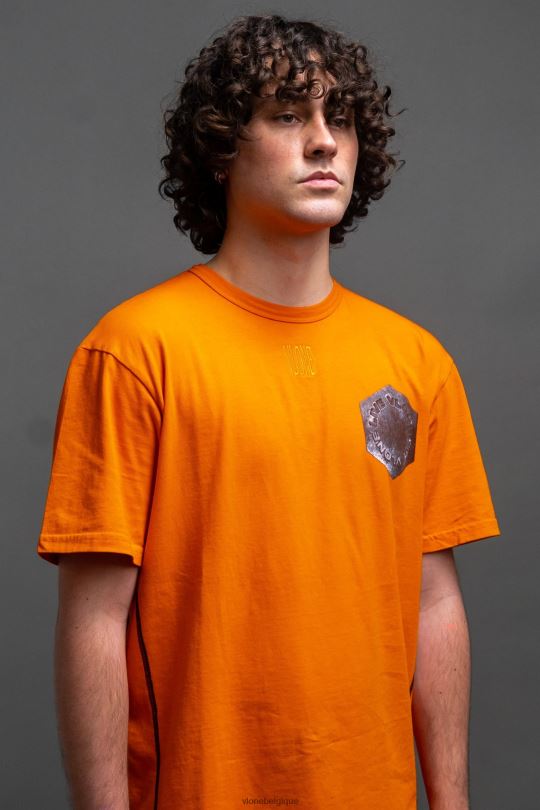 être Vlone Hommes t-shirt de fournitures rouillées 6V4D110 haut
