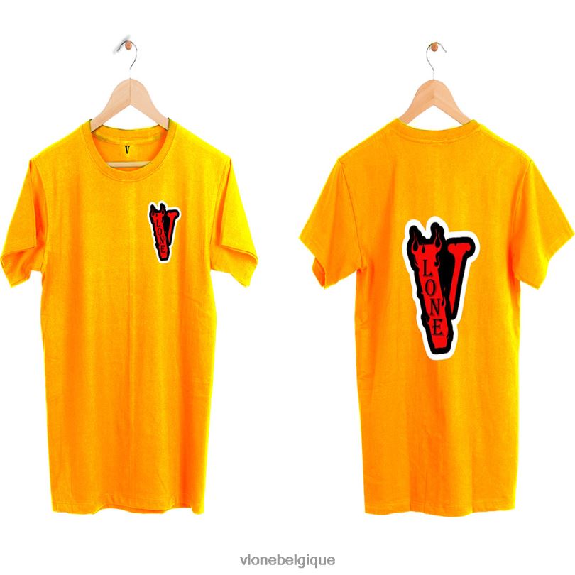 être Vlone Hommes t-shirt de mode de base 6V4D317 haut