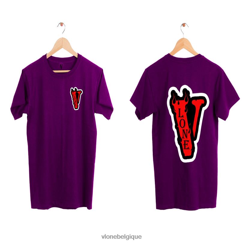 être Vlone Hommes t-shirt de mode de base 6V4D317 haut