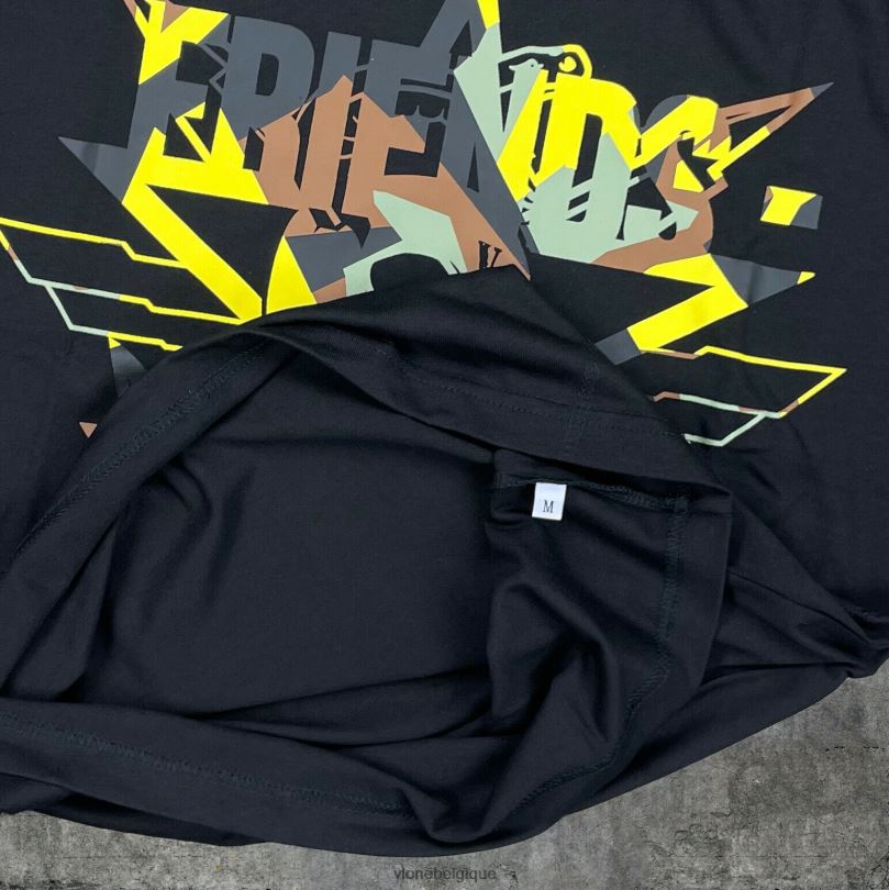 être Vlone Hommes t-shirt en coton des amis de Call of Duty 6V4D258 haut