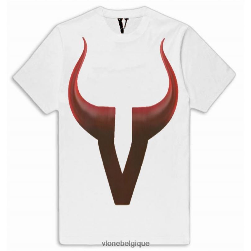 être Vlone Hommes t-shirt en forme de diable 6V4D300 haut