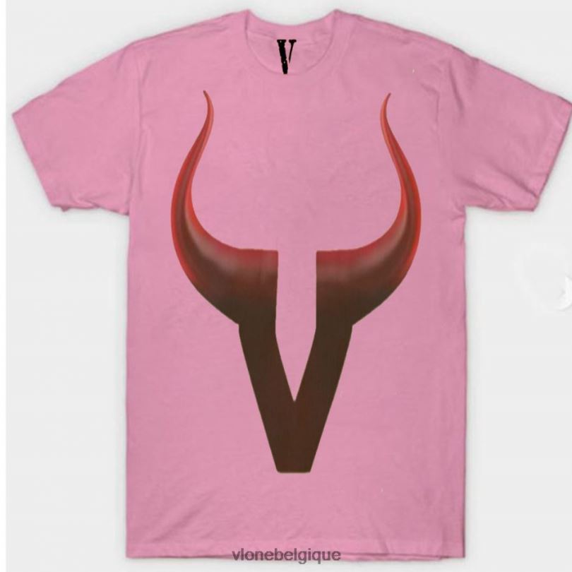 être Vlone Hommes t-shirt en forme de diable 6V4D300 haut