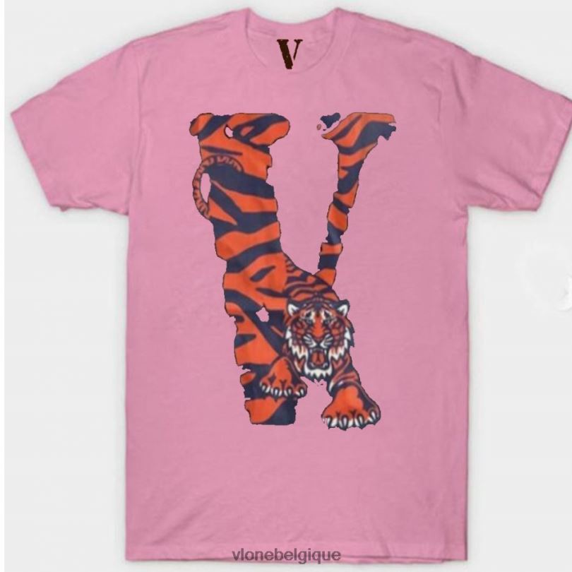 être Vlone Hommes t-shirt en forme de tigre 6V4D270 haut