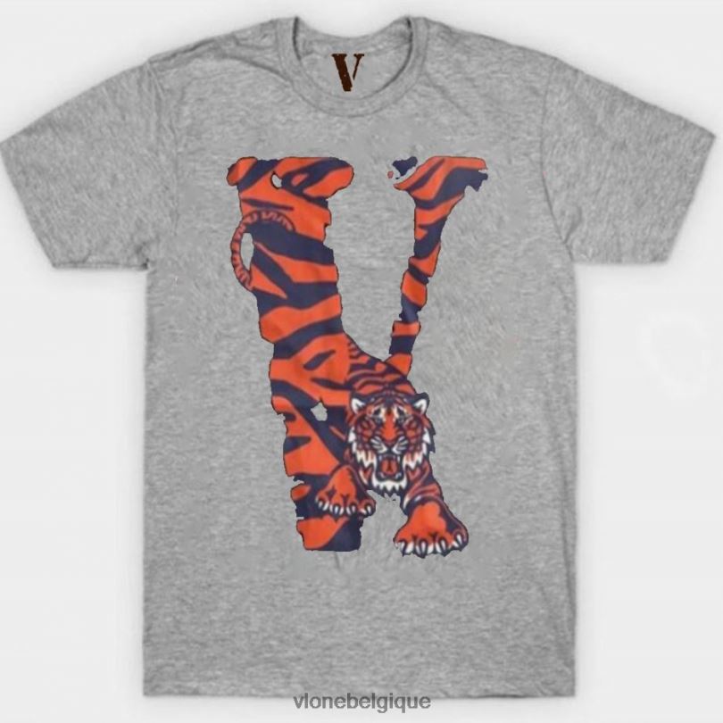 être Vlone Hommes t-shirt en forme de tigre 6V4D270 haut