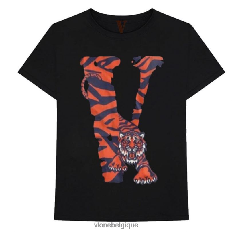 être Vlone Hommes t-shirt en forme de tigre 6V4D270 haut