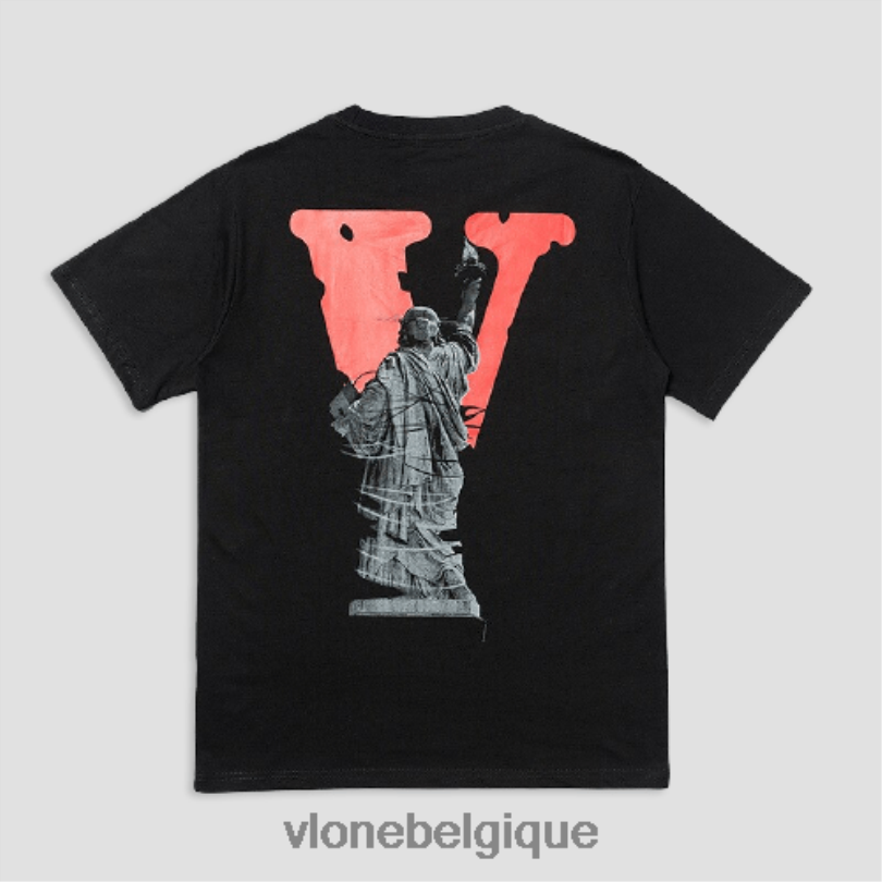 être Vlone Hommes t-shirt hip hop statue de la liberté 6V4D299 haut