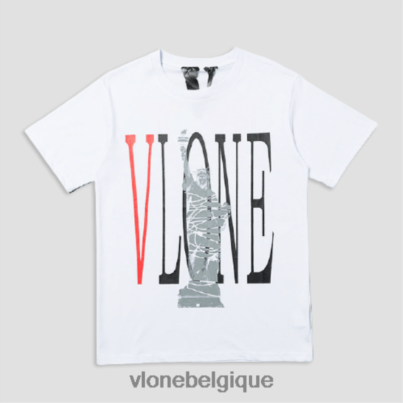 être Vlone Hommes t-shirt hip hop statue de la liberté 6V4D299 haut