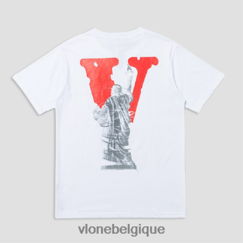 être Vlone Hommes t-shirt hip hop statue de la liberté 6V4D299 haut