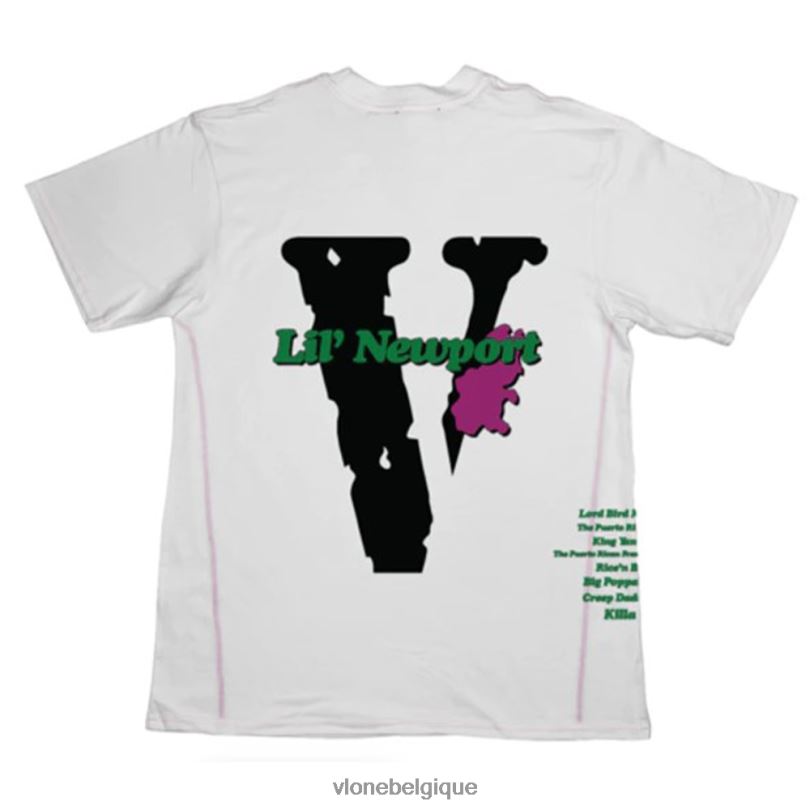 être Vlone Hommes t-shirt ignames day lil newport 6V4D330 haut