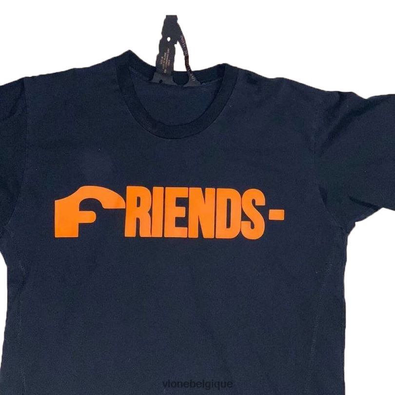être Vlone Hommes t-shirt à logo forgiato noir 6V4D225 haut