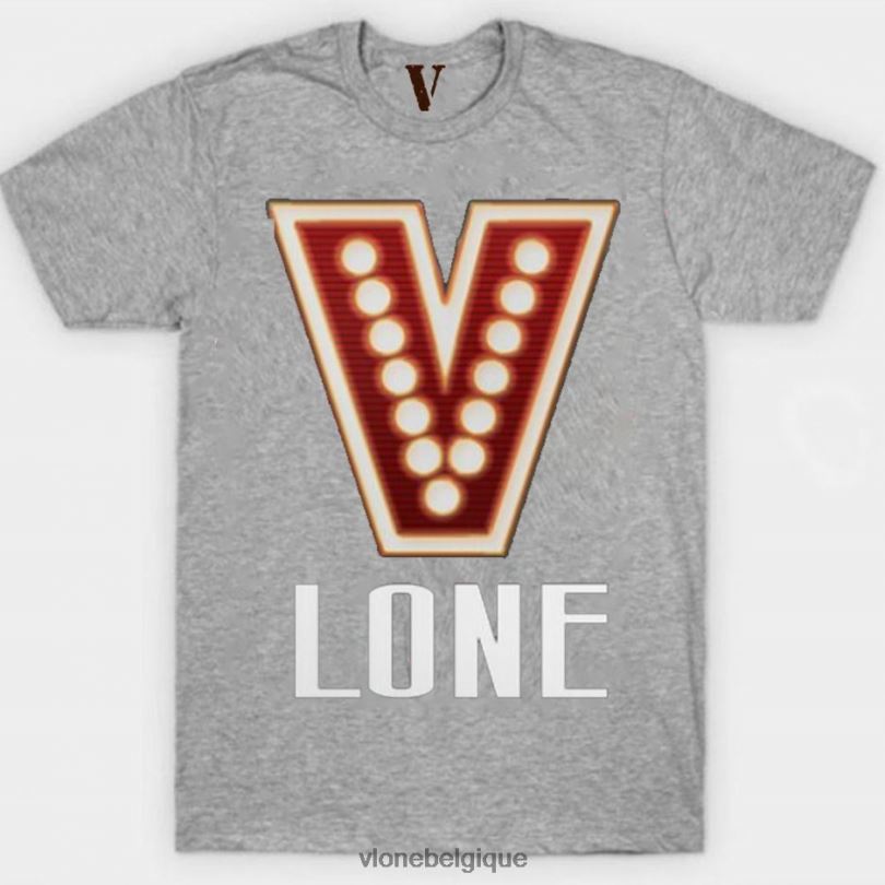 être Vlone Hommes t-shirt lumière rouge 6V4D271 haut