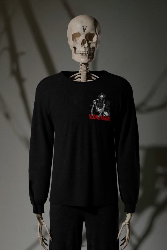 être Vlone Hommes t-shirt à manches longues import-export 6V4D104 haut