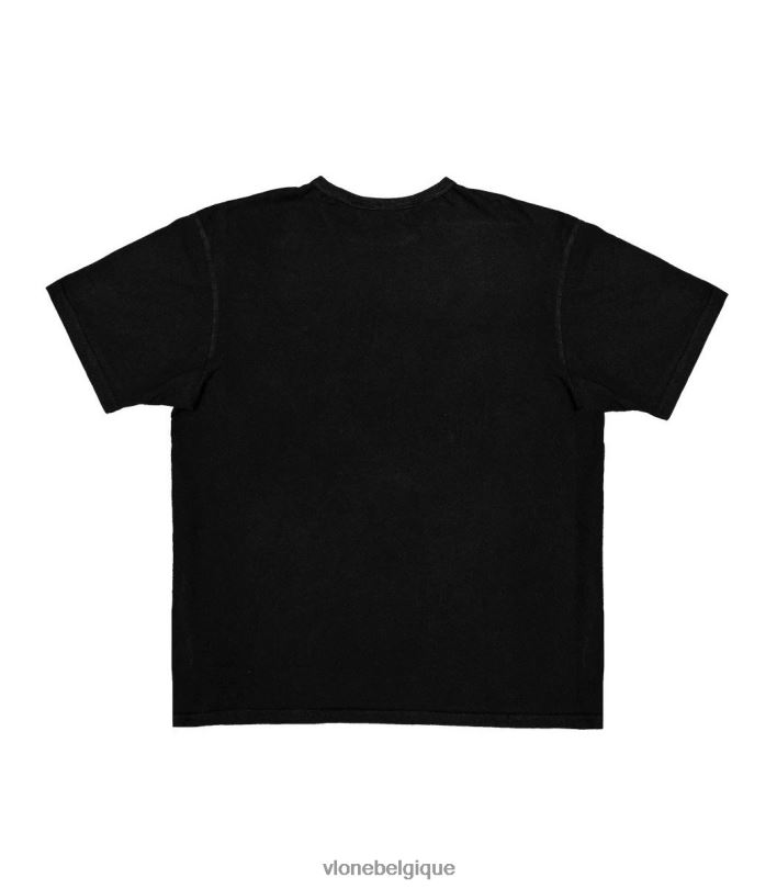 être Vlone Hommes t-shirt message texte noir (sans v) édition limitée 6V4D124 haut