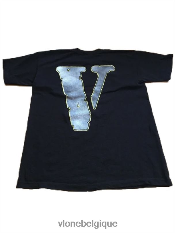 être Vlone Hommes t-shirt noir diamant d'infanterie marino 6V4D188 haut