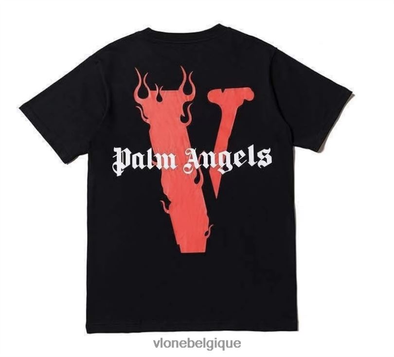 être Vlone Hommes t-shirt palm angels rouge/noir 6V4D186 haut