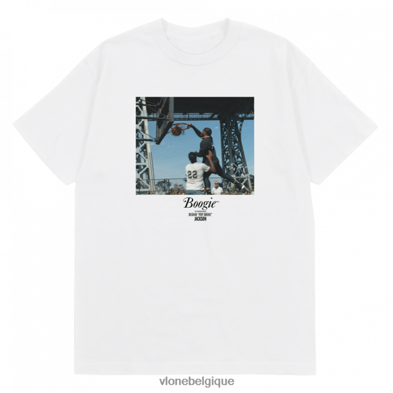 être Vlone Hommes t-shirt photo pop smoke dunk 6V4D285 haut