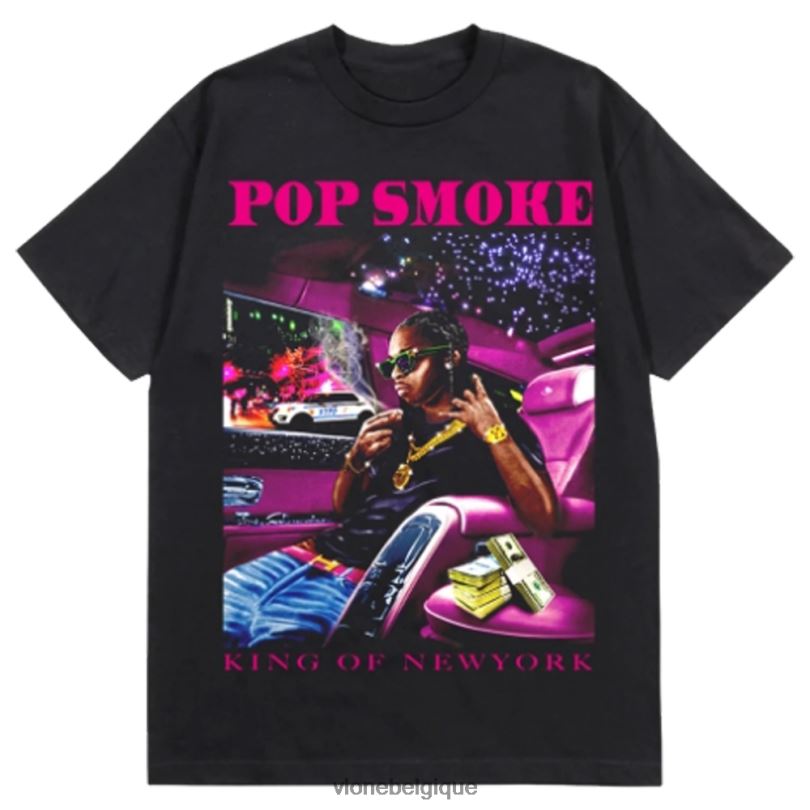 être Vlone Hommes t-shirt pop smoke roi de ny 6V4D129 haut
