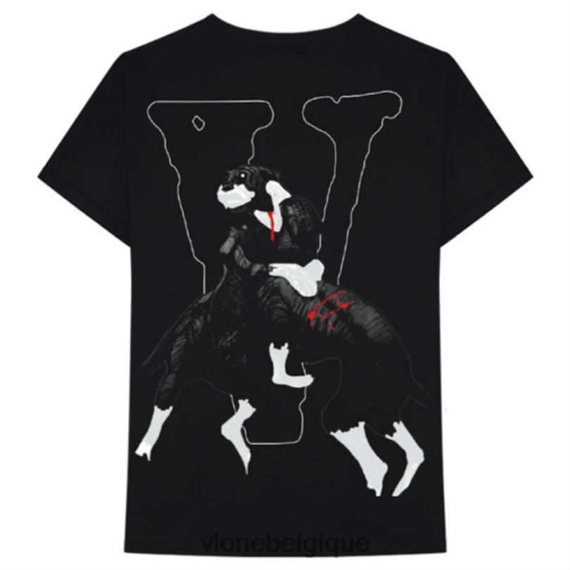 être Vlone Hommes t-shirt pour chiens de la morgue de la ville 6V4D323 haut