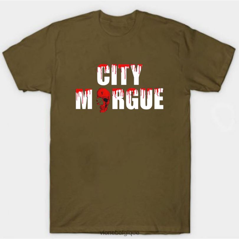 être Vlone Hommes t-shirt pour chiens de la morgue de la ville 6V4D323 haut