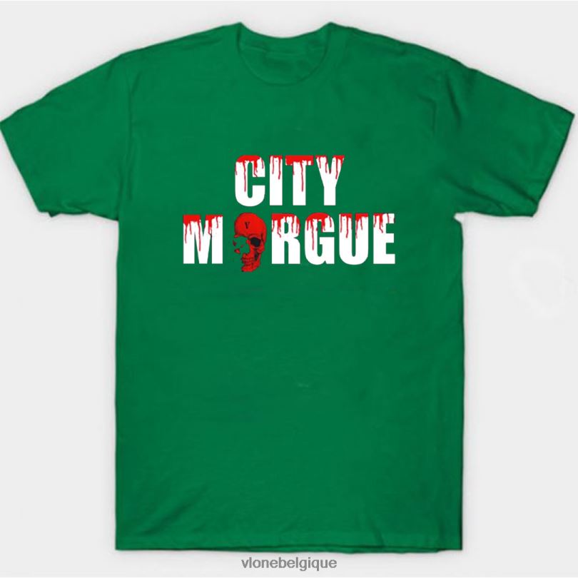 être Vlone Hommes t-shirt pour chiens de la morgue de la ville 6V4D323 haut