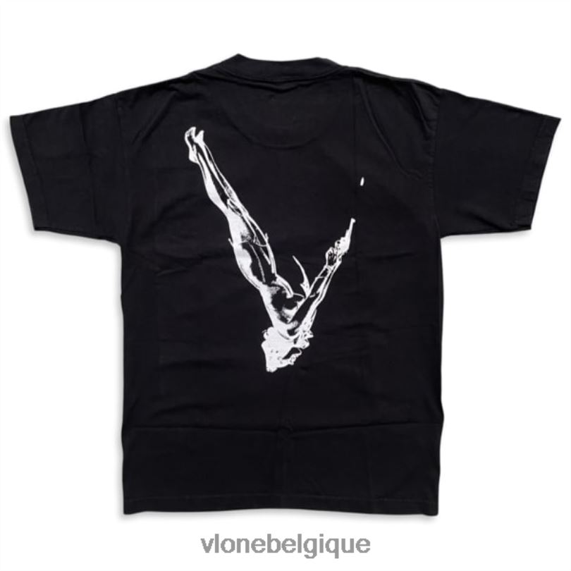 être Vlone Hommes t-shirt texas gunslinger state noir 6V4D182 haut
