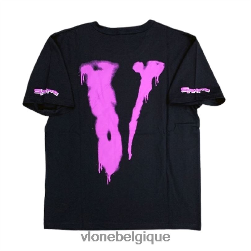être Vlone Hommes t-shirt violet à tête de vis 6V4D253 haut