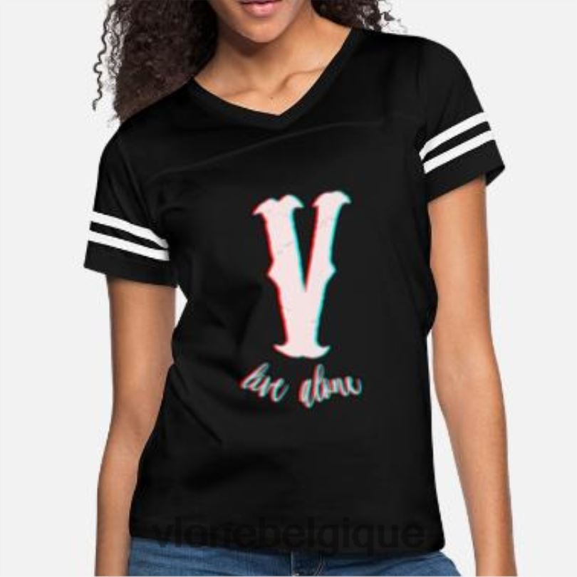 être Vlone Hommes t-shirts en coton imprimé texte v 6V4D342 haut