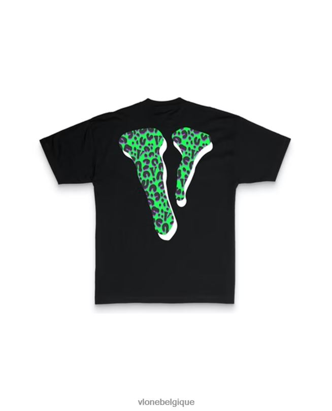 être Vlone Hommes tee shirt guépard rodman noir 6V4D137 haut