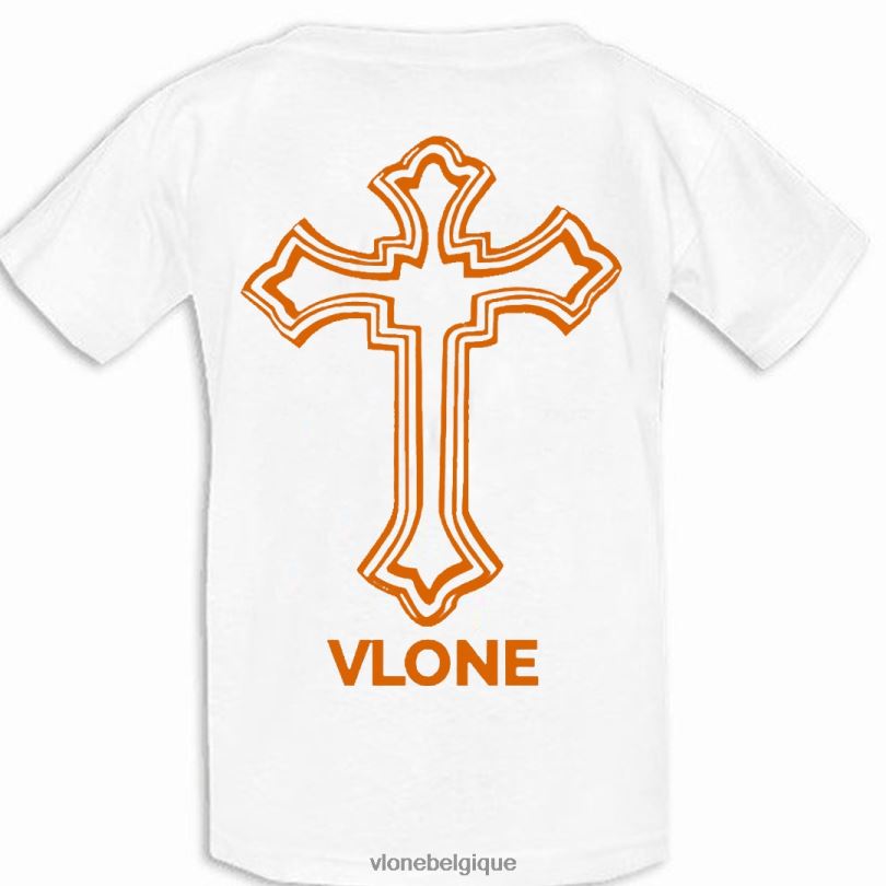 être Vlone Hommes tupac powamekka café t-shirt blanc 6V4D192 haut