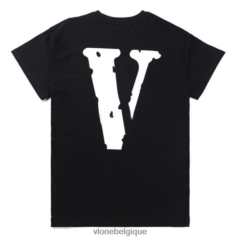 être Vlone Hommes tupac voyou vie tatouage t-shirt noir 6V4D203 haut
