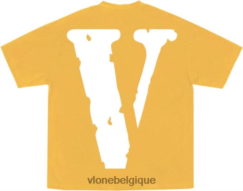 être Vlone Hommes youngboy nba paix à peine t-shirt jaune 6V4D239 haut