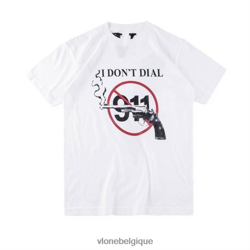 être Vlone unisexe je ne compose pas le t-shirt 911 6V4D252 haut